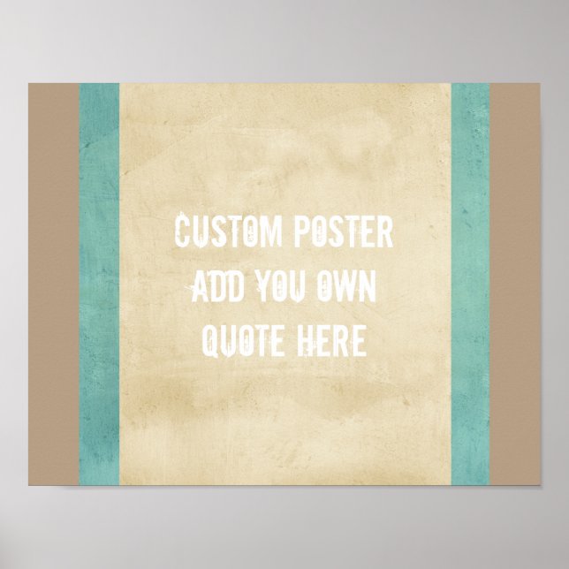 Póster poster personalizado agregar su propio estilo de p (Frente)