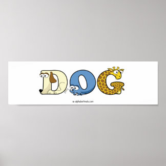 Póster Poster personalizado alfabético