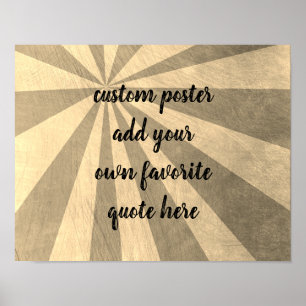 Póster poster personalizado añada su presupuesto para per
