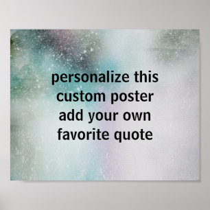 Póster poster personalizado añada su propio diseño de acu