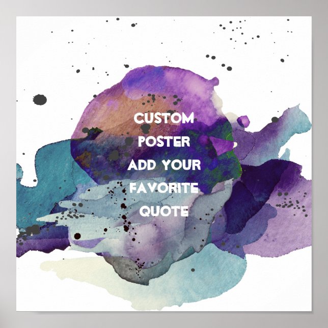 Póster poster personalizado añada su propio diseño de acu (Frente)