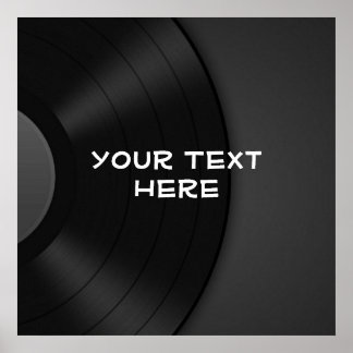 Póster POSTER personalizado con fondo de diseño de vinilo