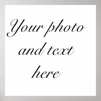 Póster poster personalizado de 23"x23"