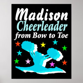 PÓSTER POSTER PERSONALIZADO DE BOW A TOE CHERLEADING