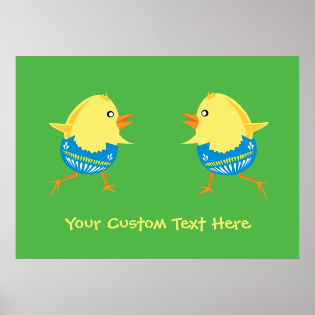 Póster Poster personalizado de chicles de Pascua (Frente)