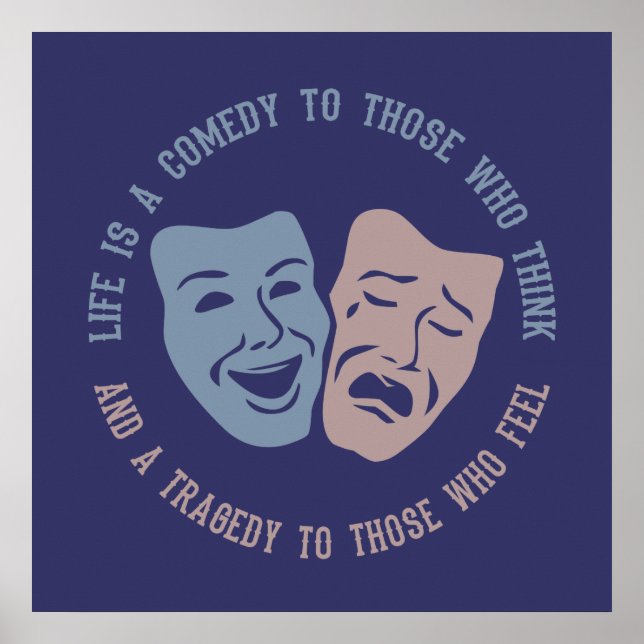 Póster Poster personalizado de cita de LIFE (Frente)