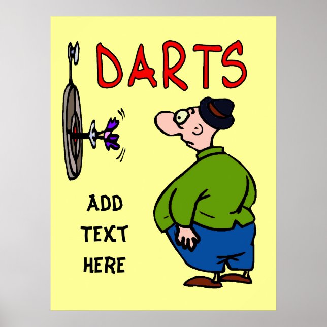 Póster Poster Personalizado de Darts Player (Frente)