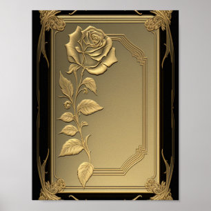 Póster Poster Personalizado de fondo de plantilla Rosa de