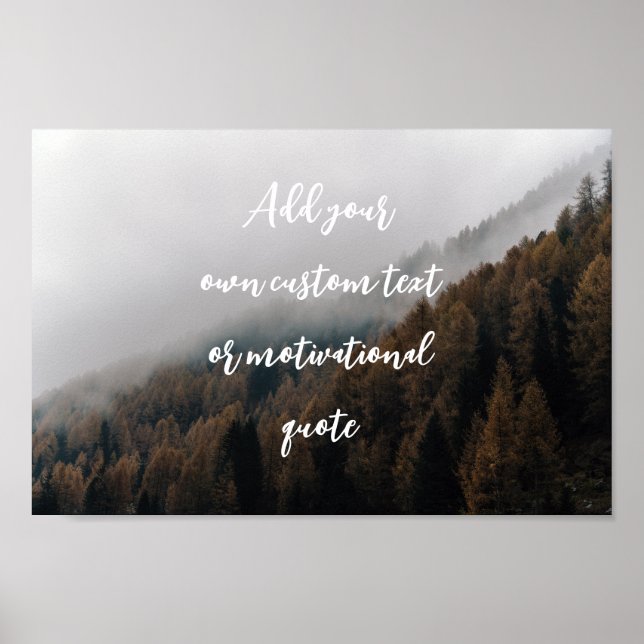 Póster Poster personalizado de fotografía personalizado (Frente)