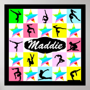 Póster Poster PERSONALIZADO DE GIMNASTICS SUPER STAR
