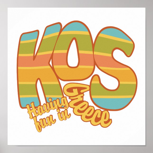 Póster Poster personalizado de KOS Grecia (Frente)