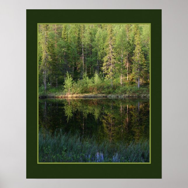 Póster Poster personalizado de la reflexión de la natural (Frente)