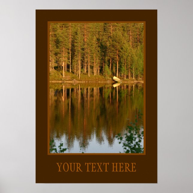 Póster Poster personalizado de la reflexión de la natural (Frente)