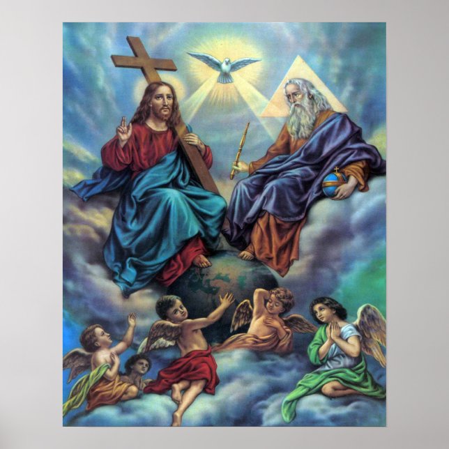 Póster Poster Personalizado de la Santísima Trinidad (Frente)