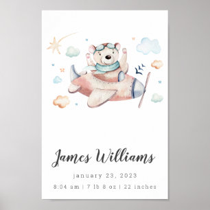 Póster Poster personalizado de las estadísticas de natali