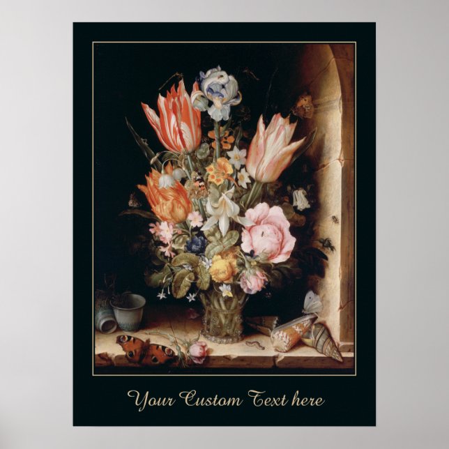 Póster Poster personalizado de las flores de Van den Berg (Frente)