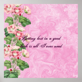 Póster Poster Personalizado de las flores rosadas de Cott