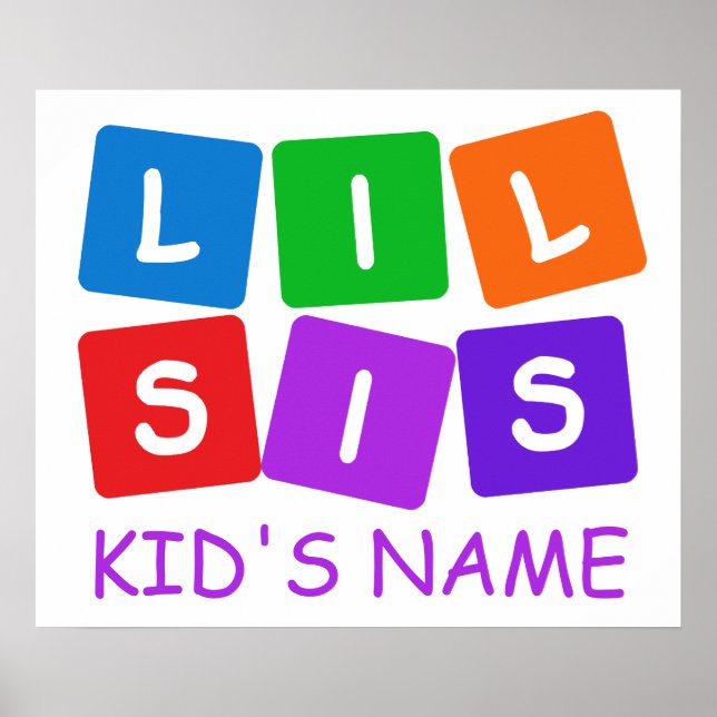 Póster Poster personalizado de Little Sis (Frente)