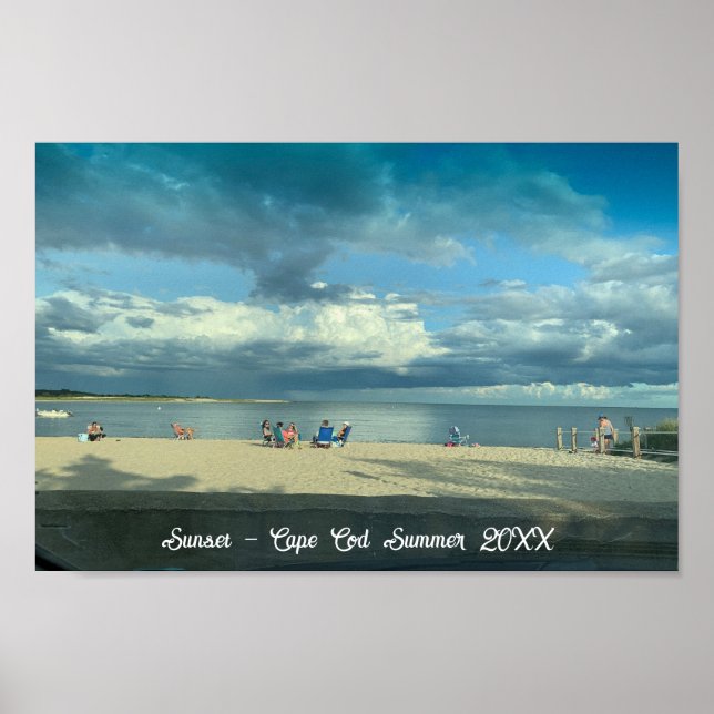 Póster Poster personalizado de playa de verano de Cape Co (Frente)