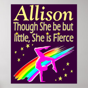 Póster Poster PERSONALIZADO DE PURPLE FIERCE GYMNAST