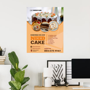 Póster Poster Personalizado de servicios de panadería