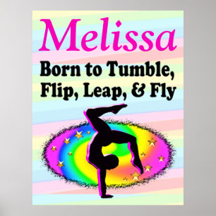 PÓSTER POSTER PERSONALIZADO DE TUMBLING GYMNAST
