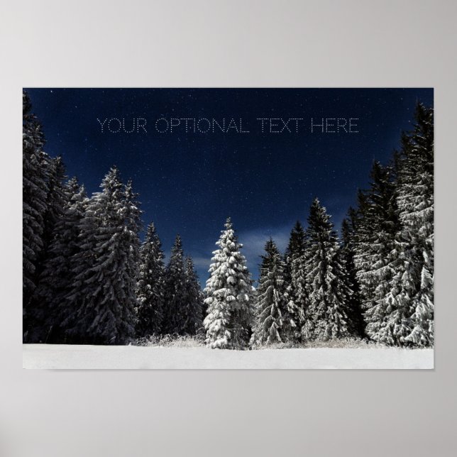 Póster Poster personalizado de Winter Sky (Frente)