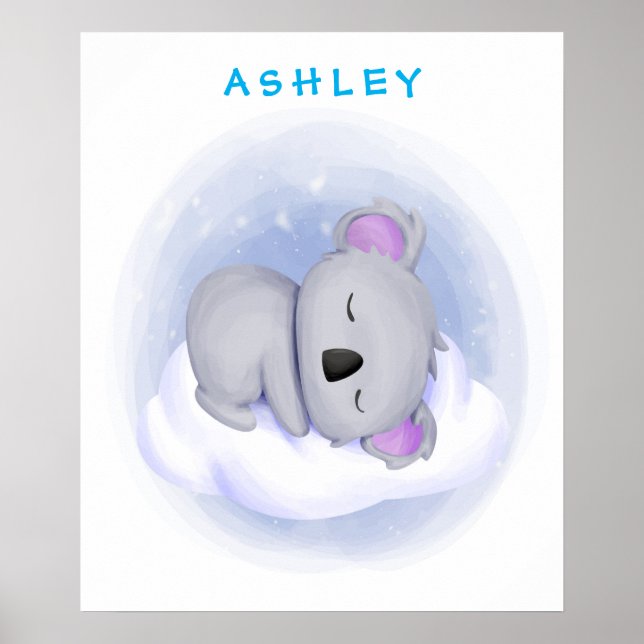 Póster Poster personalizado del bebé Koala (Frente)