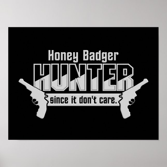 Póster Poster personalizado del cazador de Badger Honey (Frente)