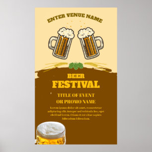 Póster Poster Personalizado del Festival de la Cerveza