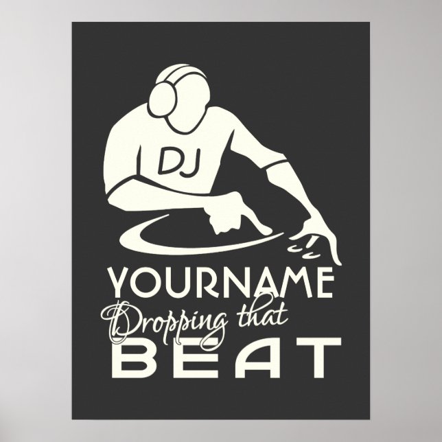 PÓSTER POSTER PERSONALIZADO DJ (Frente)