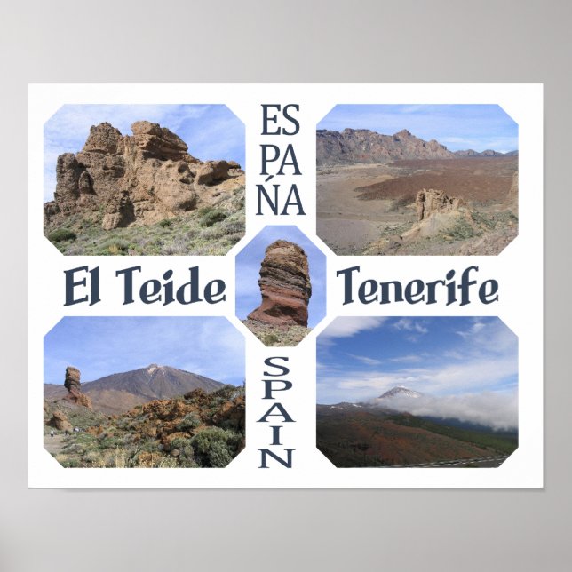 Póster Poster personalizado El Teide (Frente)