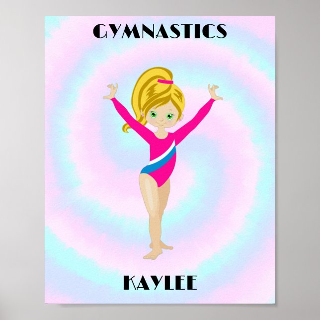 Póster POSTER personalizado GIMNASTICO DE RAINBOW GYMNAST (Frente)