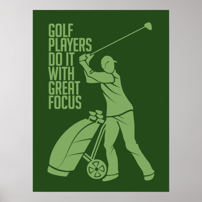 Póster POSTER personalizado GOLF PLAYER (Frente)