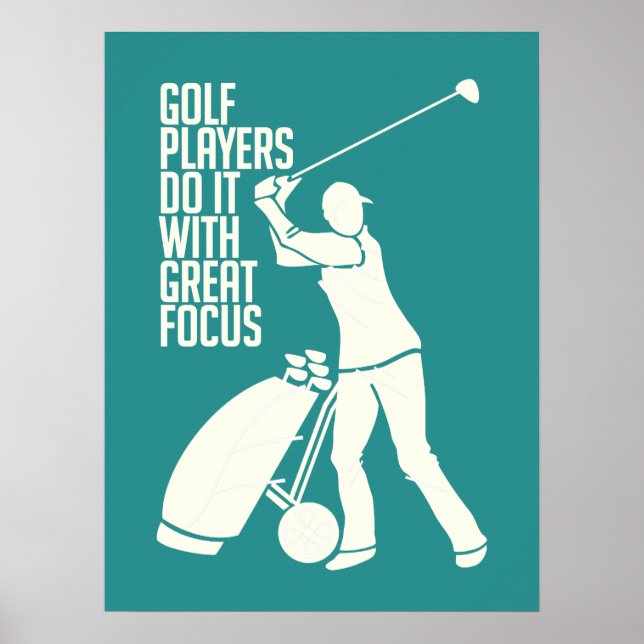 Póster POSTER personalizado GOLF PLAYER (Frente)