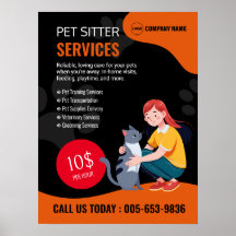 Poster Personalizado mascota de Sitter