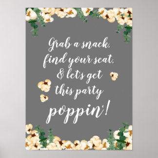 Póster Poster personalizado para la estación de Popcorn