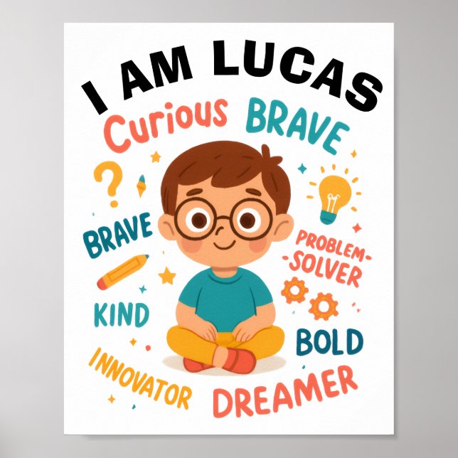 PÓSTER POSTER PERSONALIZADO PARA NIÑOS (Frente)