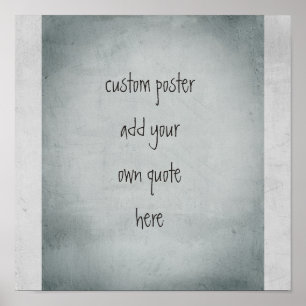 Póster poster personalizado personaliza con su propia cit