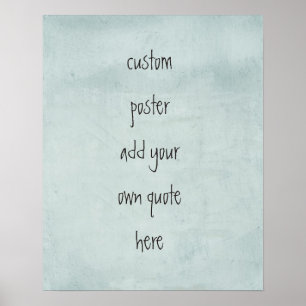 Póster poster personalizado personaliza con su propia cit