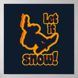 Póster Poster personalizado Snowboard