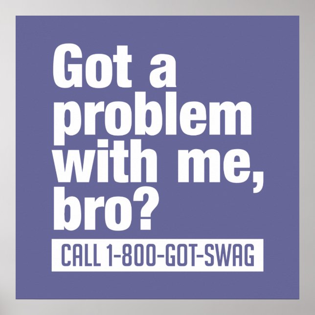 PÓSTER POSTER PERSONALIZADO SWAG (Frente)