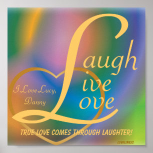Póster Poster-Personalizar de Laugh Live Love