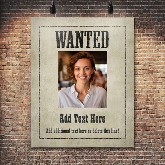 Póster Poster: ¡personalizar esto! (Personalized Poster - Add your photos and text)