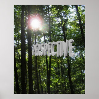 Póster Poster Perspectivo Motivacional de Sol a través de