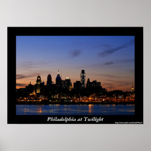 Póster Poster Philadelphia Twilight
