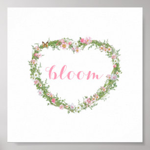 Póster Poster/Picture - Floral Heart Bloom