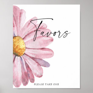 Póster Poster Pink daisy Favors