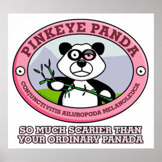 Póster Poster Pink Eye Panda
