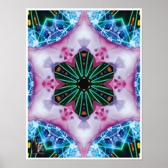 Póster Poster Pinkie Kinetic Collage Kaleidoscope (Frente)